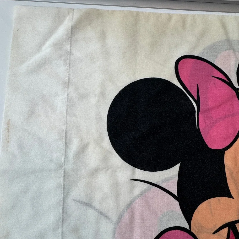 Vintage Disney Minnie Mouse Pillowcase Cartoon Character Pillow Case Single‎